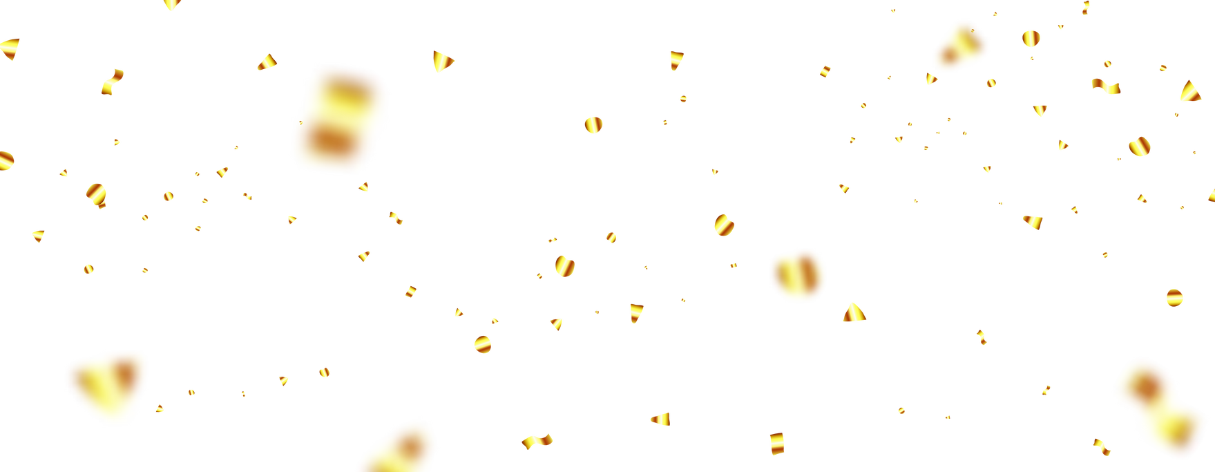 3D Party Gold Confetti