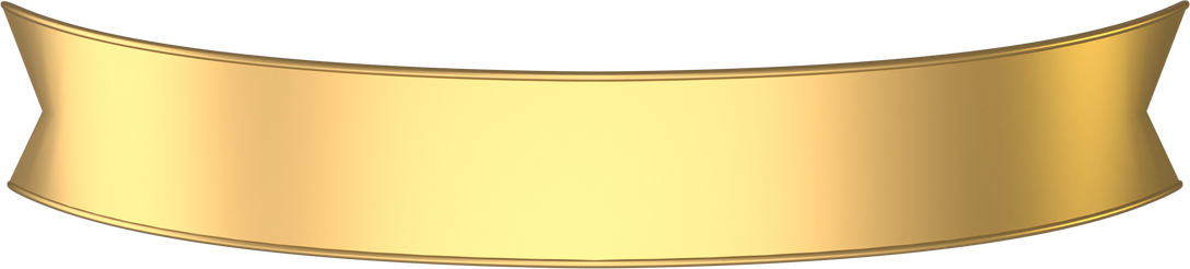 gold ribbon 3d