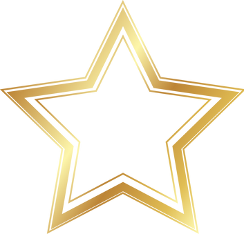 Gold Star Illustration